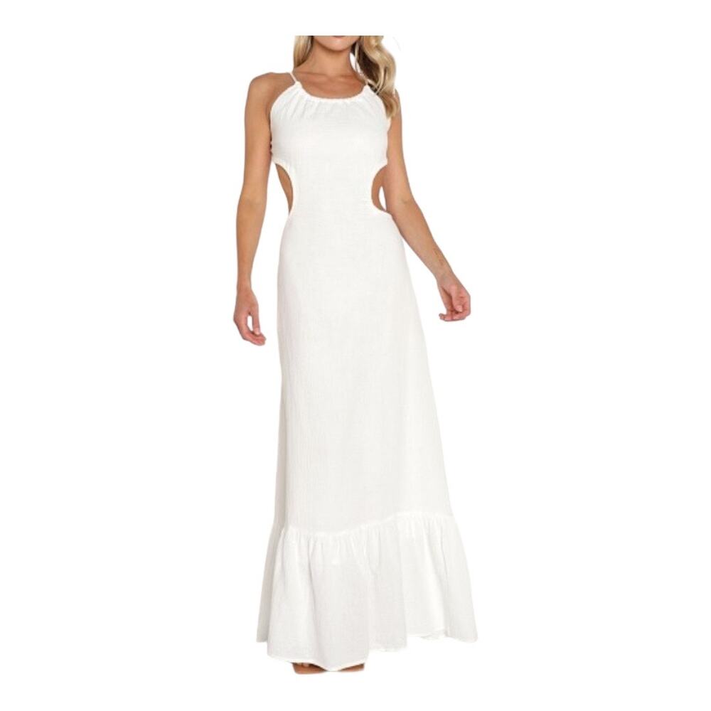 Charlie Holiday Women's Size 8 Tuscany Maxi Dress White NWT